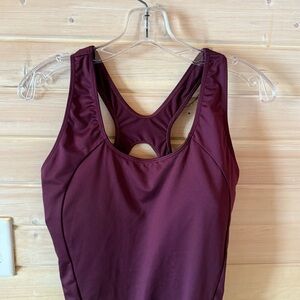 Baleaf Burgundy One-Piece Racerback Swimsuit Size 40 (L) Athletic